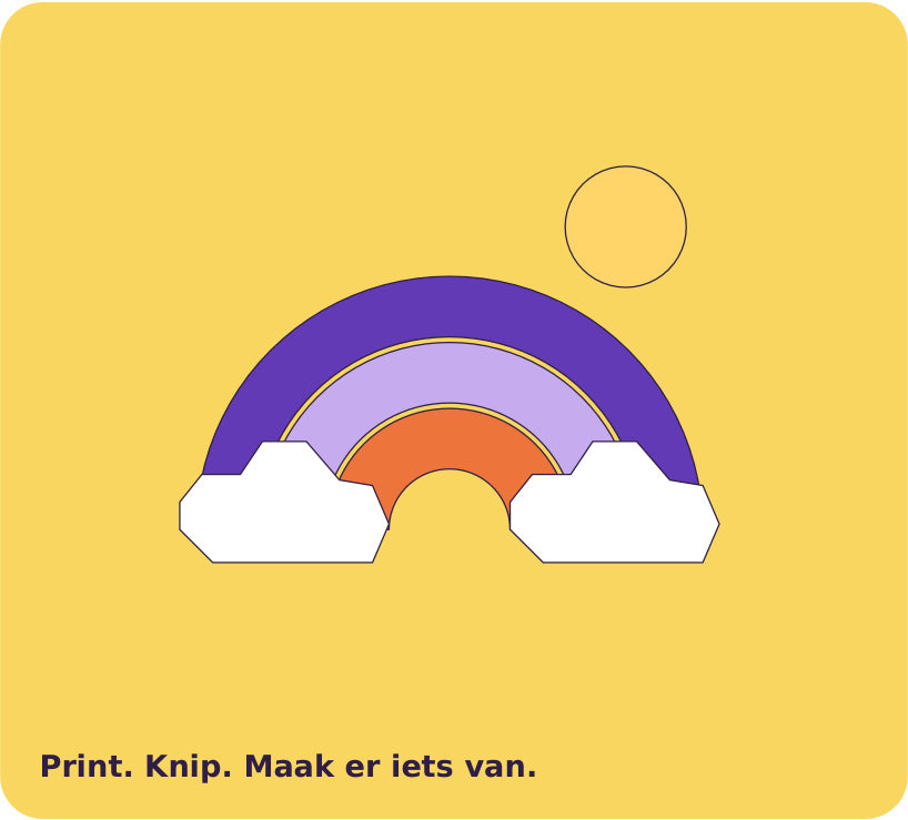 Voorbeeld van Regenboogpret • mini