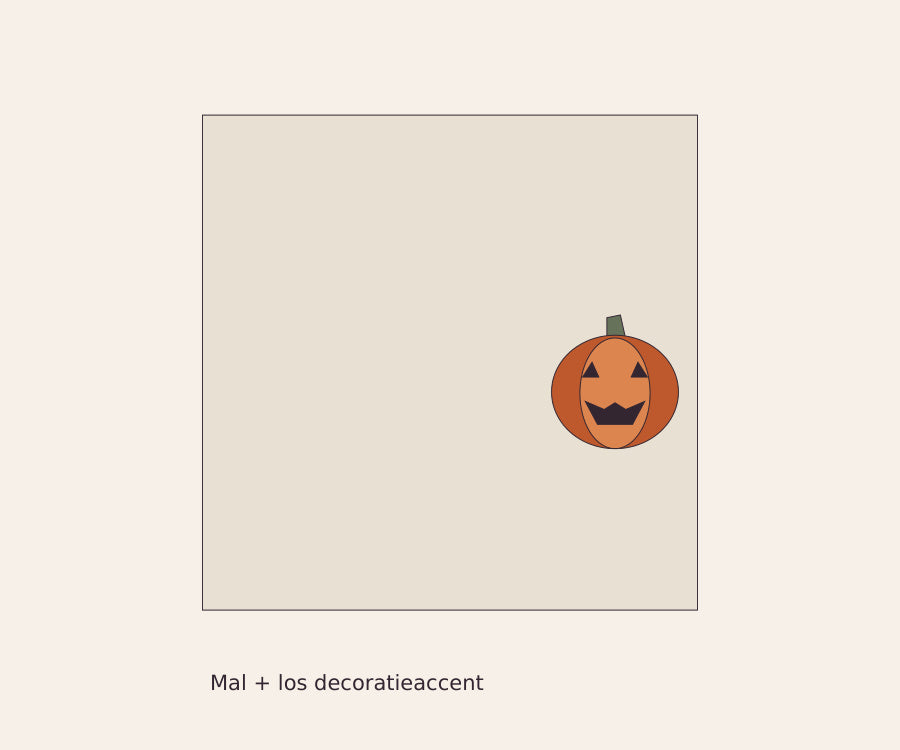 Voorbeeld van Tafelkaart Pompoennacht